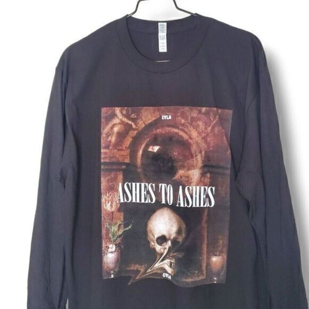 CVLA Ashes to Ashes Graphic Long Sleeve Tee in Black‎ Size L NWOT - Picture 3 of 3